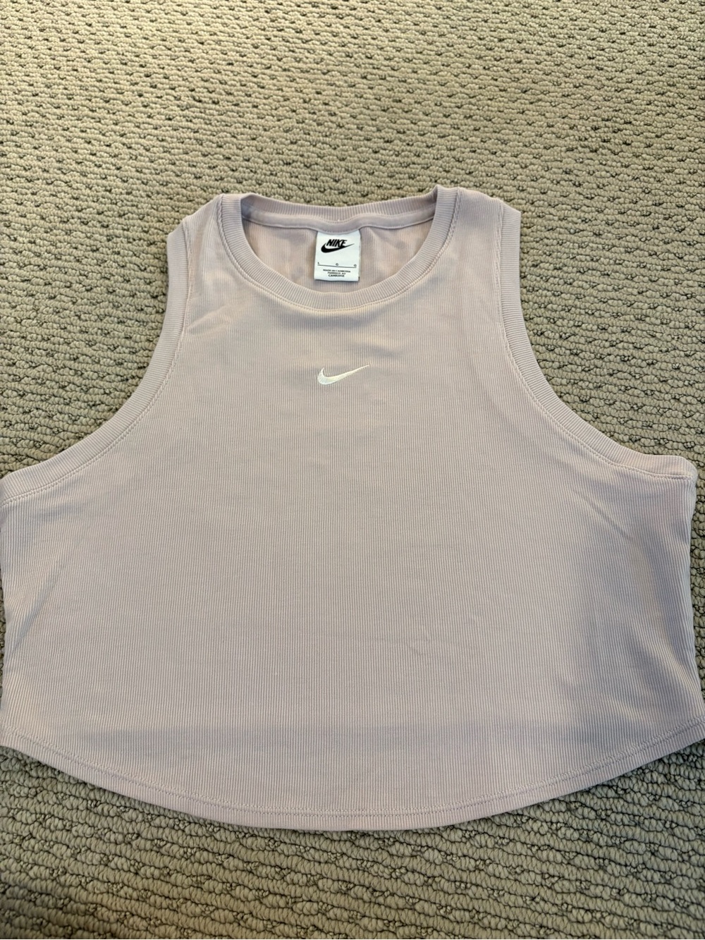 Nike Sportswear Chill Knit Ribbed Cropped Tank Top